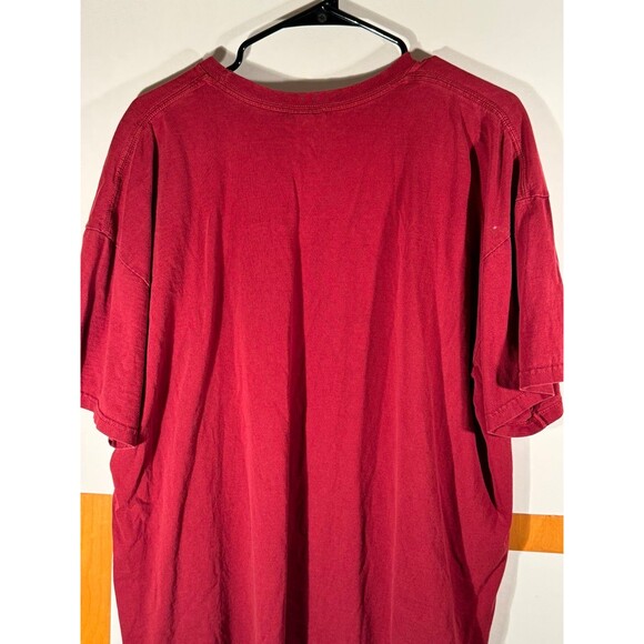 Vintage Nike Y2K Center Swoosh Red Shirt‎ Size XXL - Picture 9 of 9